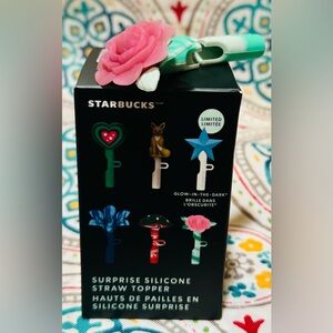 Starbucks Surprise Straw Toppers- Rose